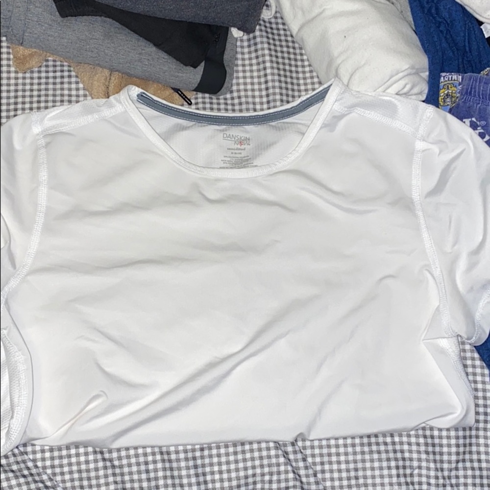 White semi fitted shirt
